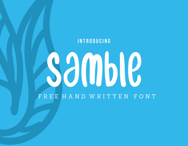 Free Font – Samble Handwritten