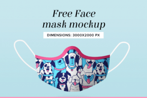 Free Mockup – Face Mask PSD
