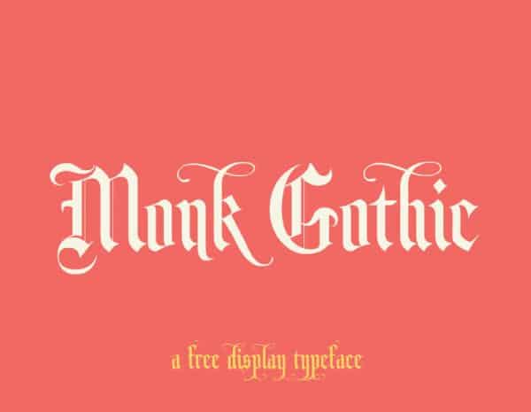 Free Font – Monk Gothic