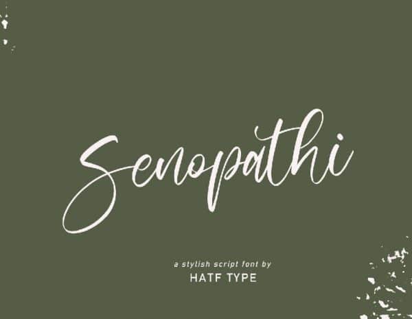 Free Font – Senopathi Script