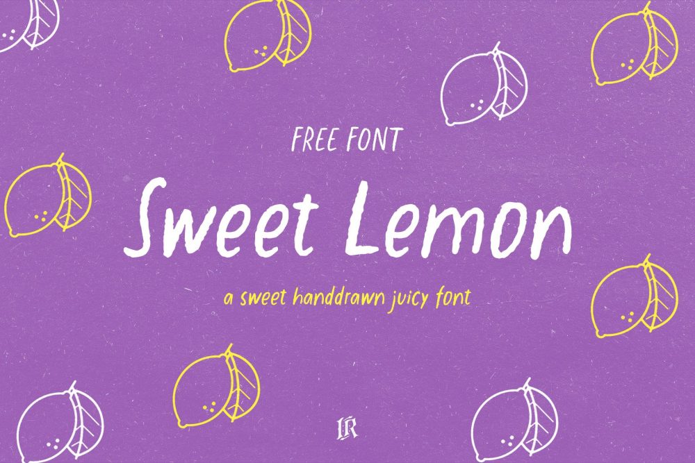 Sweet Lemon - FREE hand drawn Font 