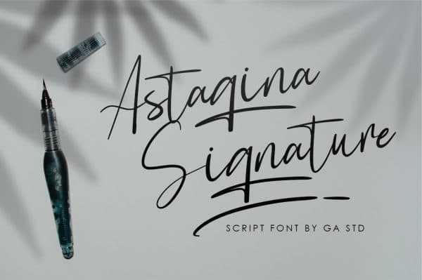 Free Font – Astagina Signature Script