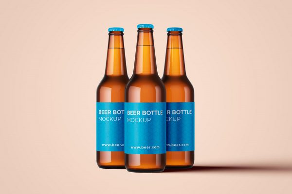 Free Mockup – Beer Bottles