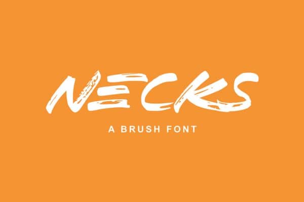 Free Font – Necks Brush Display