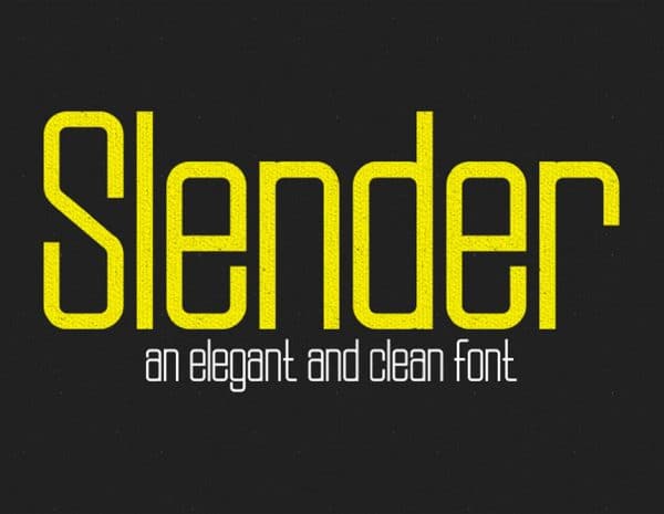 Free Font – Slender Geo Sans Serif