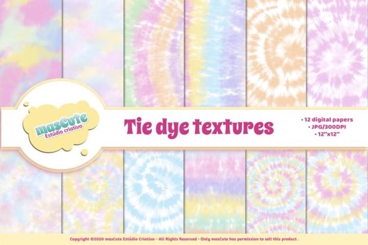 Seamless Pastel Tie-Dye Patterns - FilterGrade