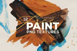 Free Textures – 12 Abstract Paint Strokes