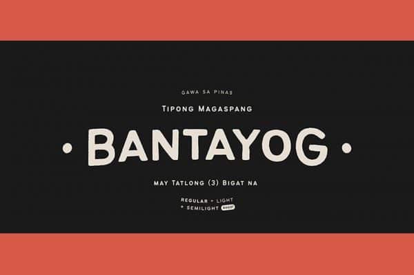 Free Font – Bantayog Rough Sans Serif
