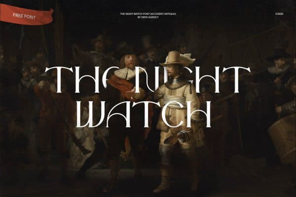 Free Font – The Night Watch