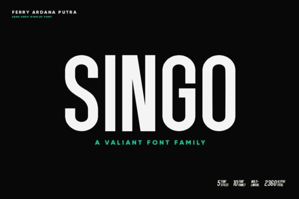 Free Font – Singo Sans Display