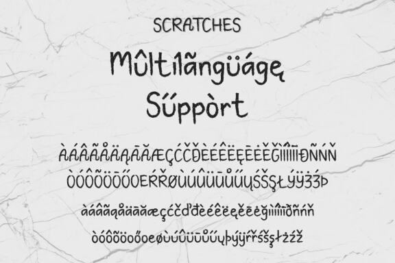 Scratches - Free Font