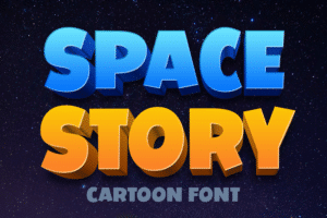 Free Font – Space Story Display
