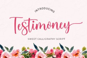 Free Font – Testimoney Script