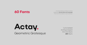 Free Fonts – Actay Family