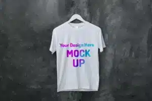 Free Hanging T-shirt Mockup
