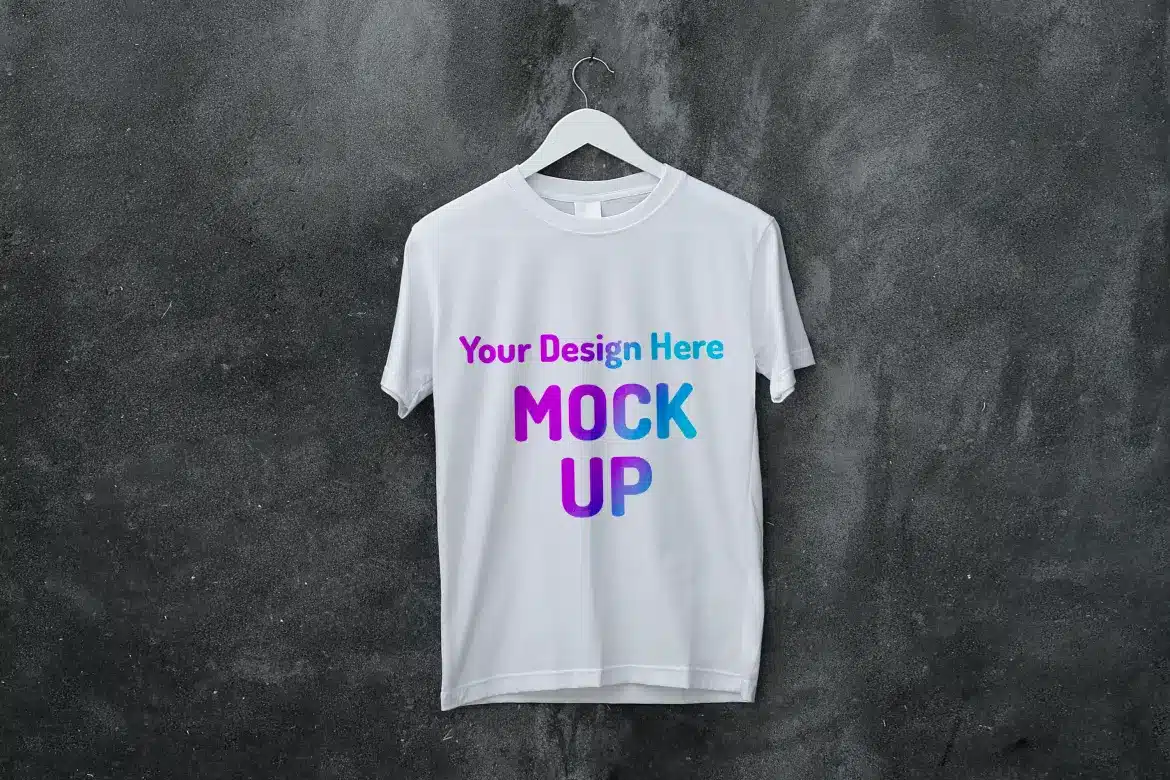 Free Hanging T-shirt Mockup - Commercial Use Fonts & Graphics Freebies