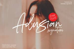 Free Script Font – Adusian Signature