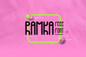Free Display Font – Ramka