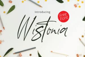 Free Font – Wistonia Script