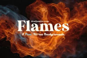 Free Backgrounds 8 Fire Flames Set