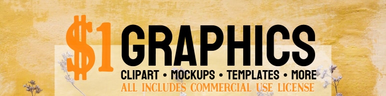 $1 Graphics SALE - Limited time only - All includes Commercial Use license/permission